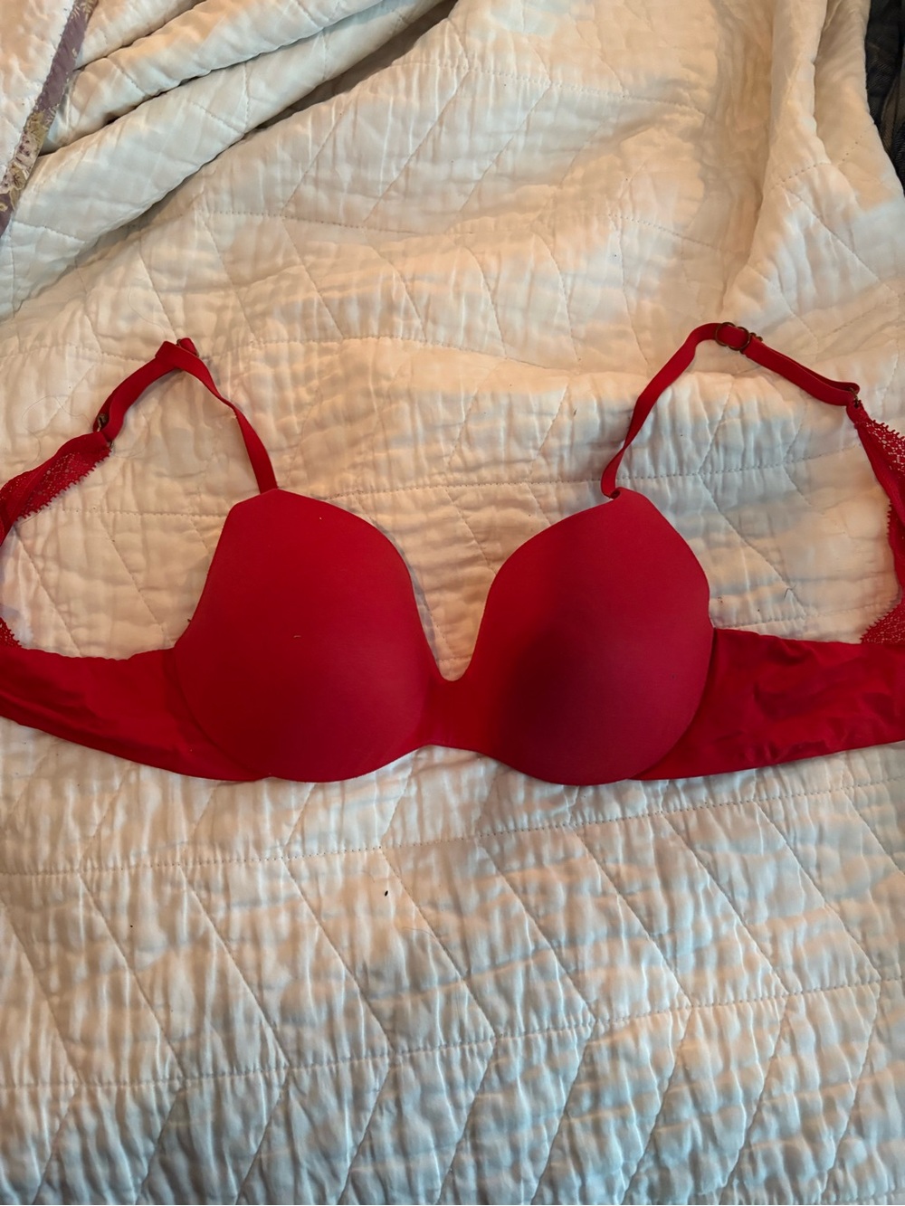 Victoria's Secret Red Smooth Push-Up Bra